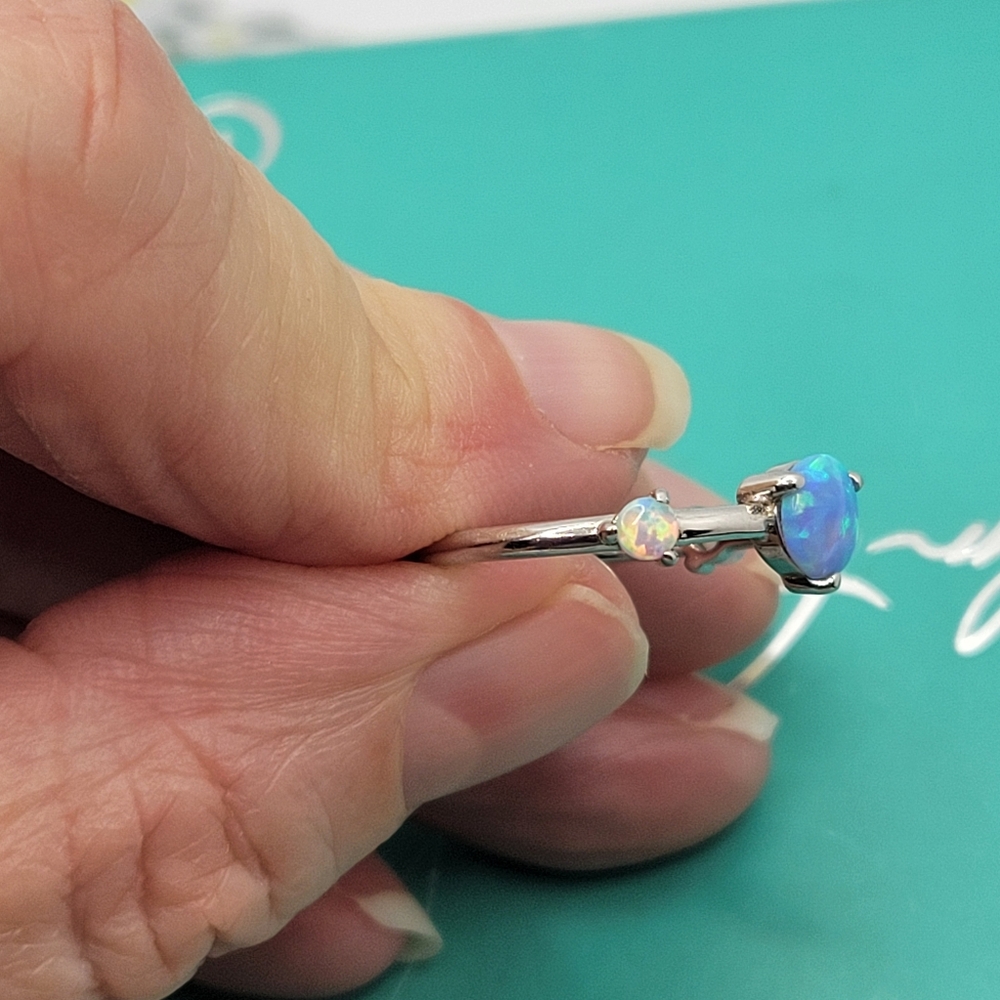 Beautiful Fire Opal Ring - image 4